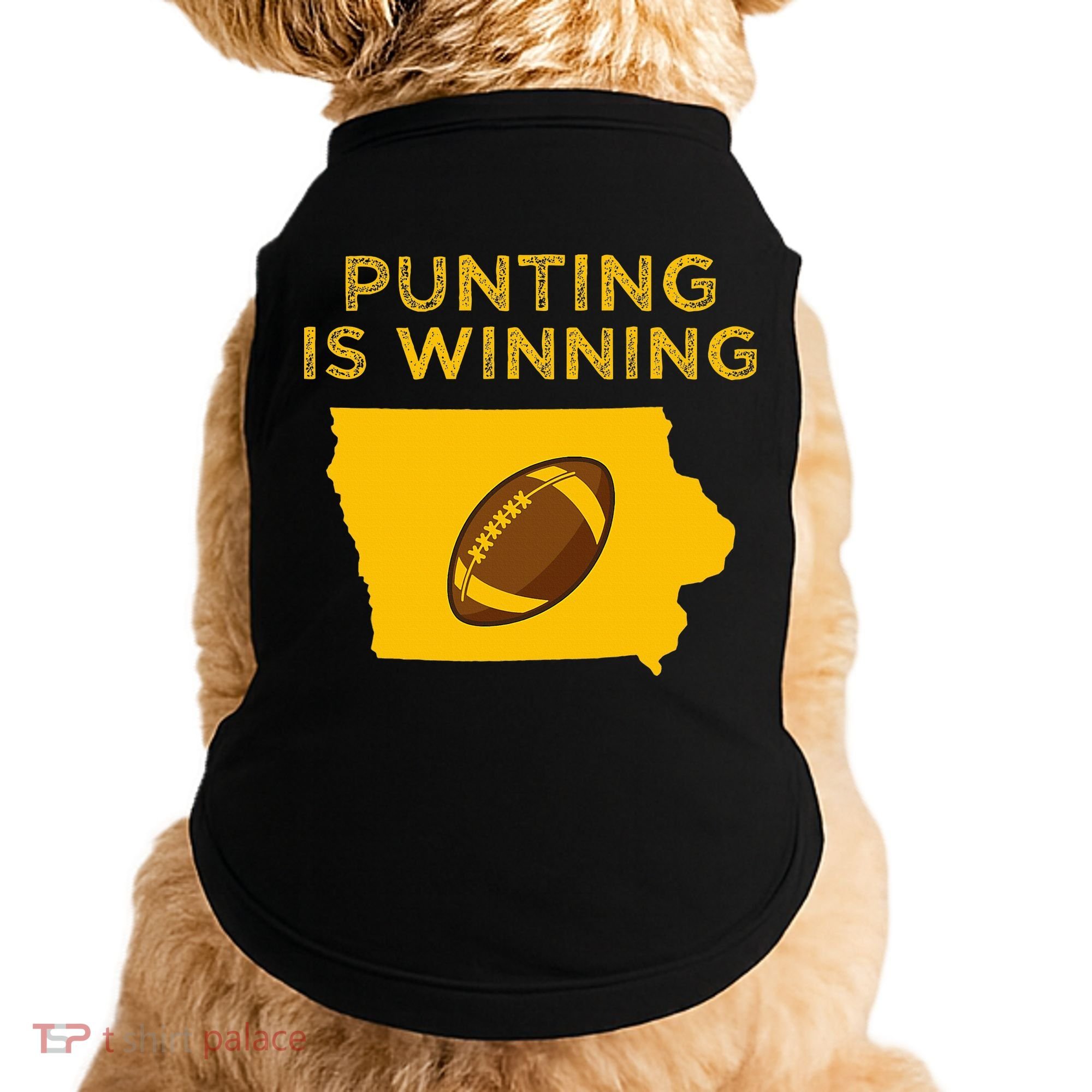 funny punting is winning iowa I cheer For The Punter Doggie Tank