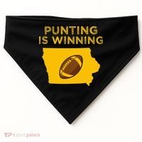 funny punting is winning iowa I cheer For The Punter USA-Made Doggie Bandana thumb 0