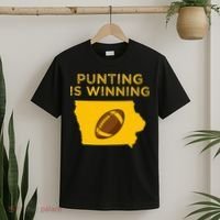 funny punting is winning iowa I cheer For The Punter T-Shirt thumb 2
