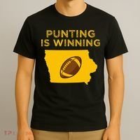 funny punting is winning iowa I cheer For The Punter T-Shirt thumb 3