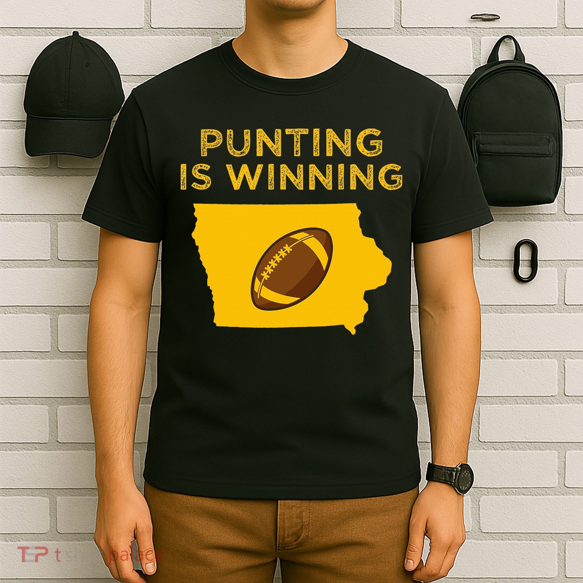 funny punting is winning iowa I cheer For The Punter T-Shirt