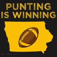funny punting is winning iowa I cheer For The Punter Women's Hoodie thumb 2