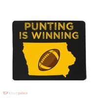 funny punting is winning iowa I cheer For The Punter Mousepad thumb 0