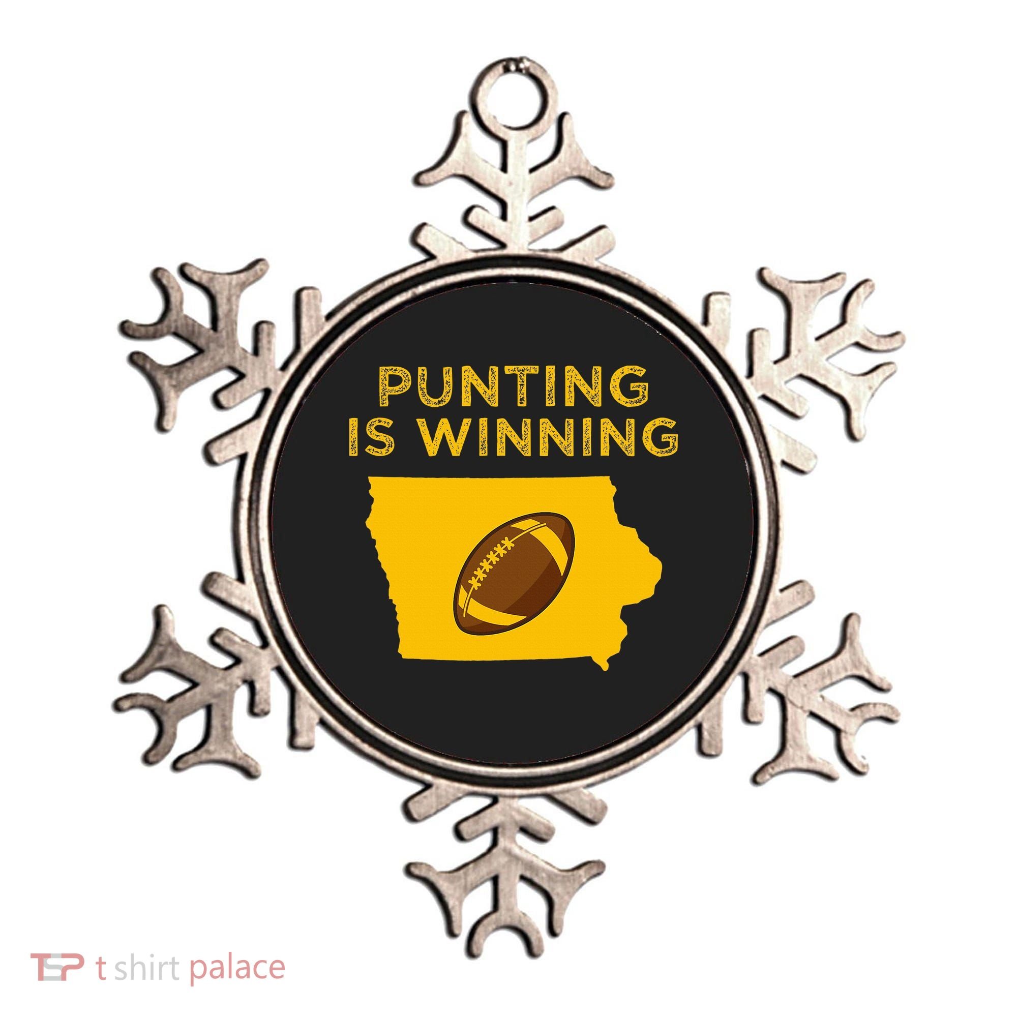 funny punting is winning iowa I cheer For The Punter Ornament