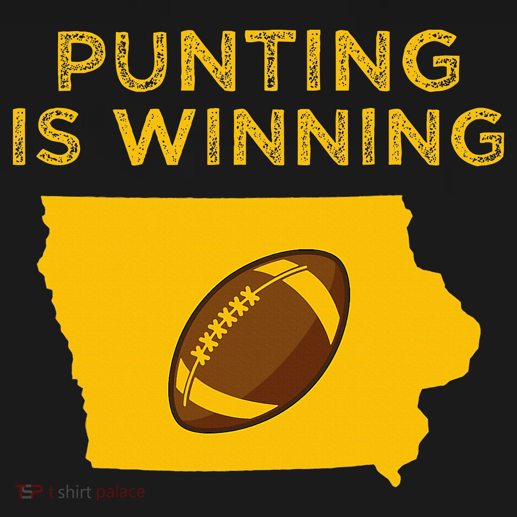 funny punting is winning iowa I cheer For The Punter Women's Tank Top