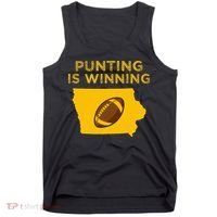 funny punting is winning iowa I cheer For The Punter Tank Top thumb 0