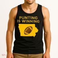 funny punting is winning iowa I cheer For The Punter Tank Top thumb 3