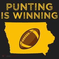 funny punting is winning iowa I cheer For The Punter Golf Towel thumb 3