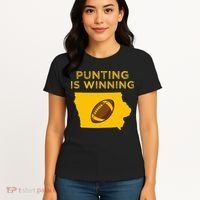funny punting is winning iowa I cheer For The Punter Women's T-Shirt thumb 4