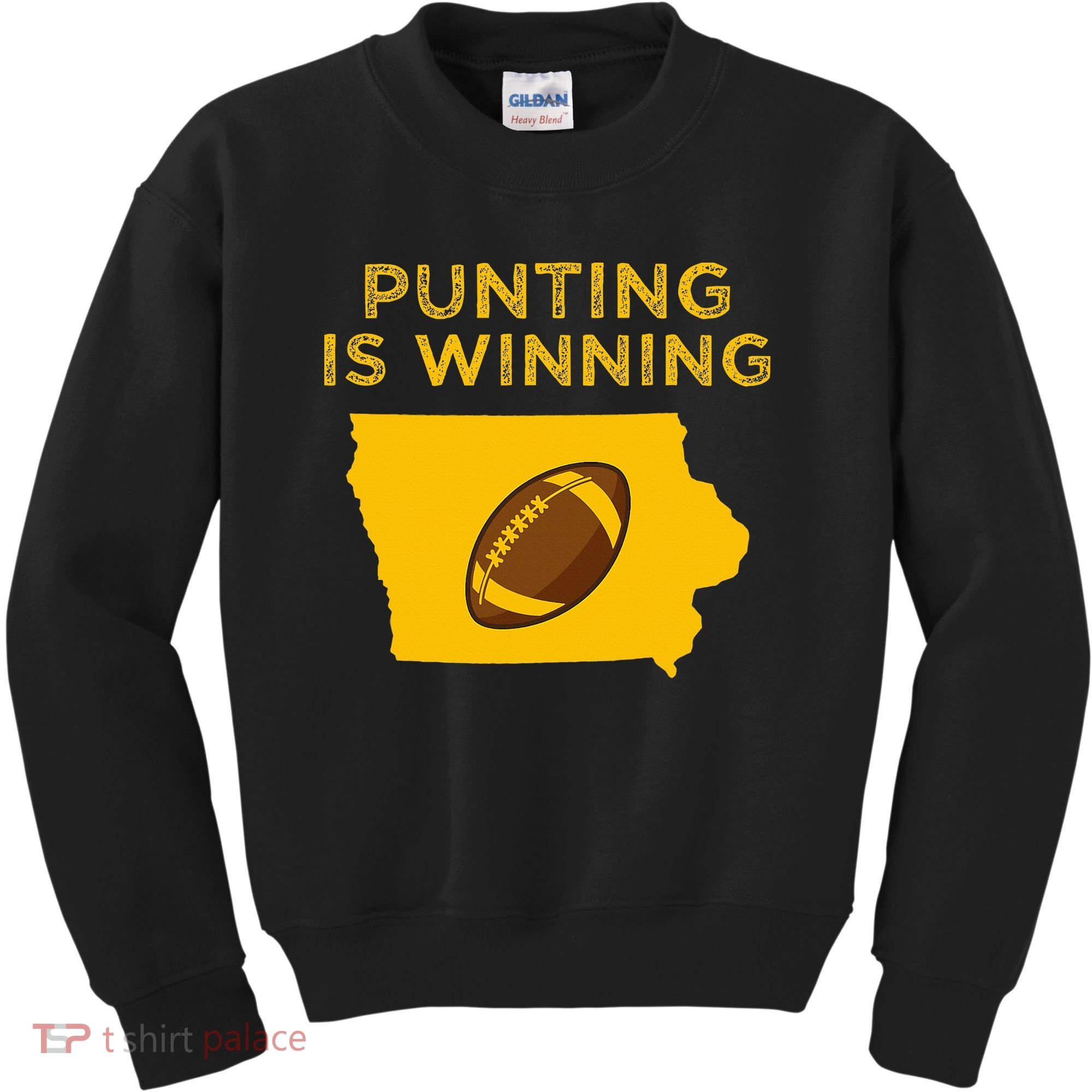 funny punting is winning iowa I cheer For The Punter Kids Sweatshirt