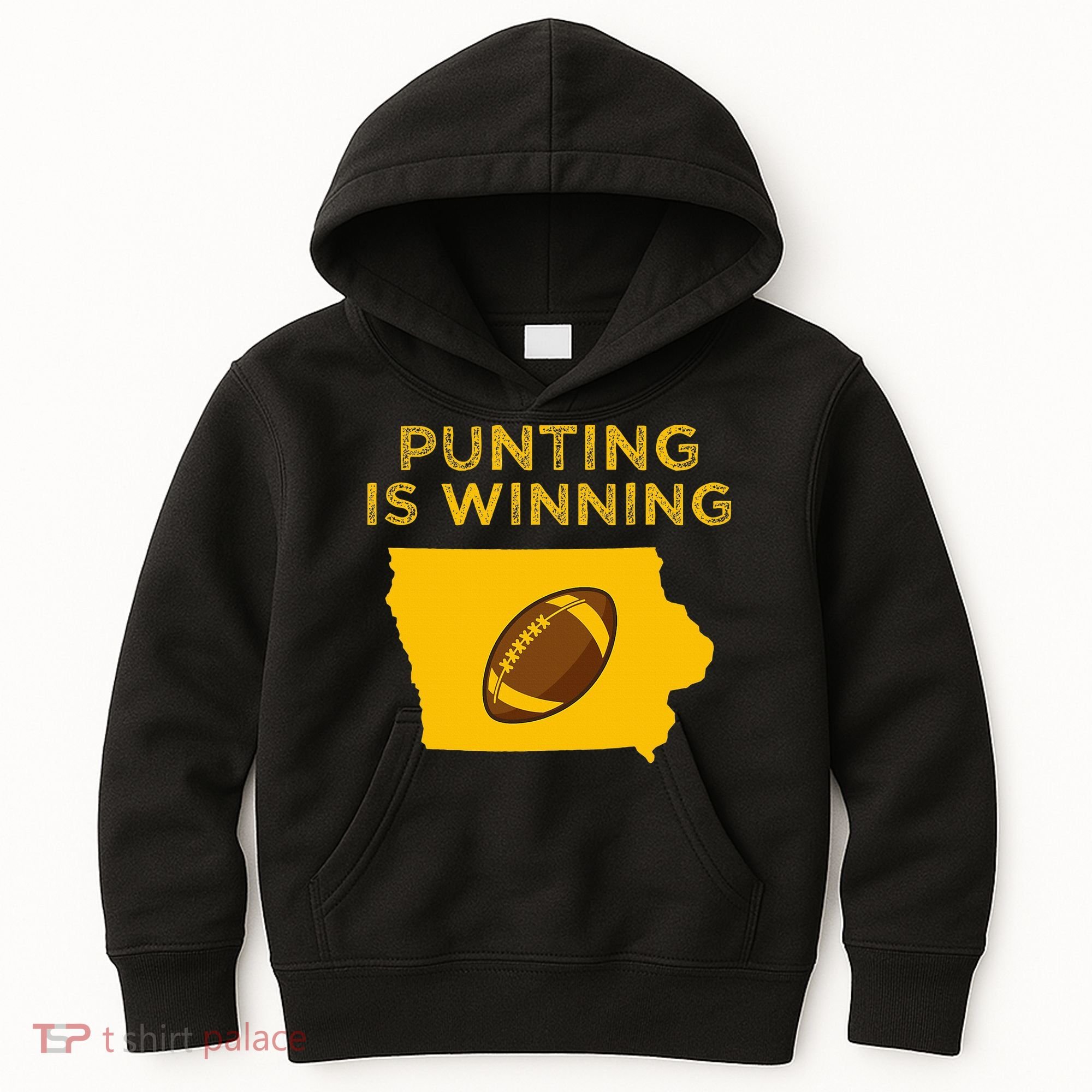 funny punting is winning iowa I cheer For The Punter Kids Hoodie