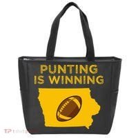 funny punting is winning iowa I cheer For The Punter Tote Bag thumb 0