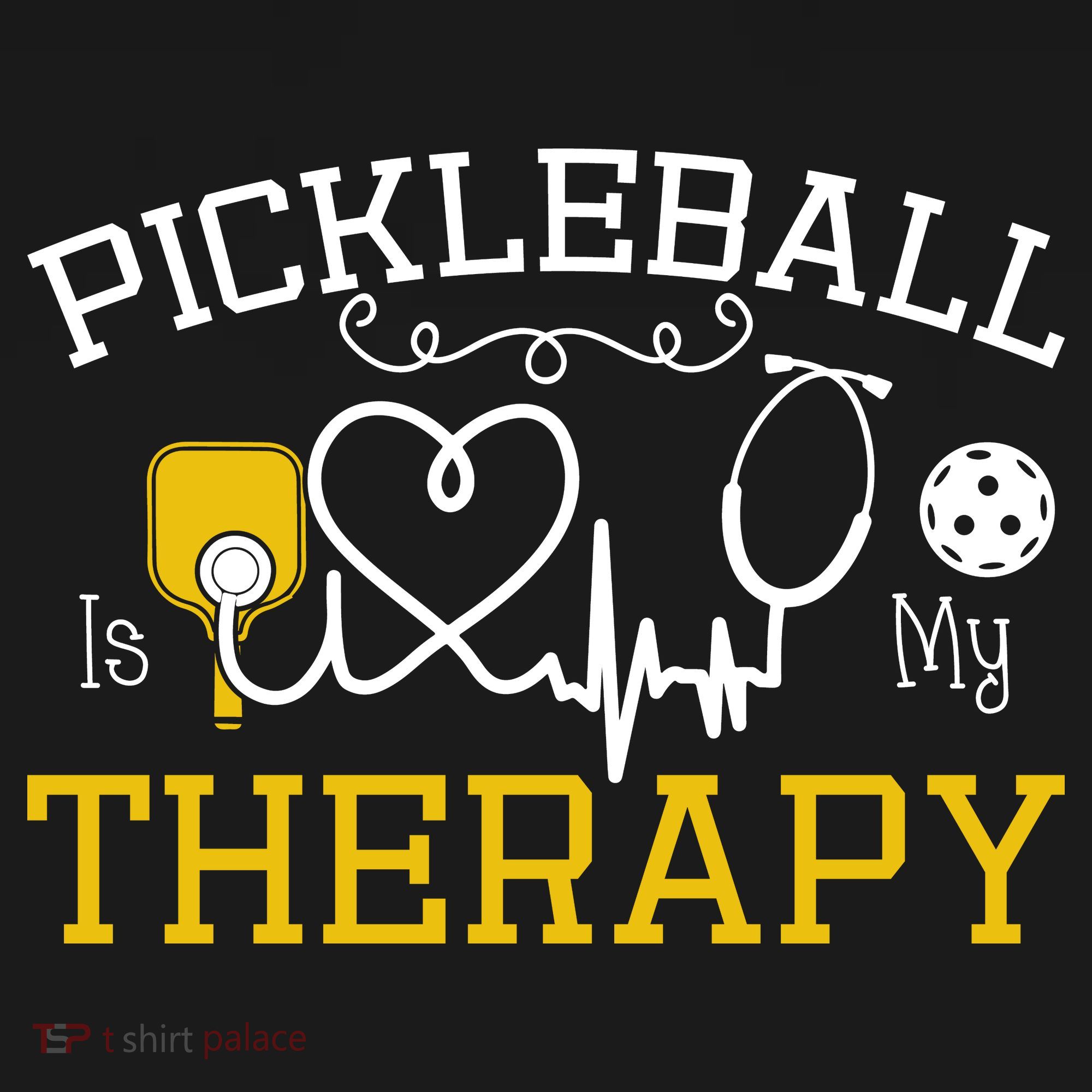 Funny Pickleball Is My Therapy Pickleball Player Humor Mousepad