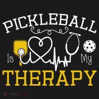 Funny Pickleball Is My Therapy Pickleball Player Humor Women's Tank Top thumb 5