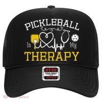 Funny Pickleball Is My Therapy Pickleball Player Humor Hat thumb 0