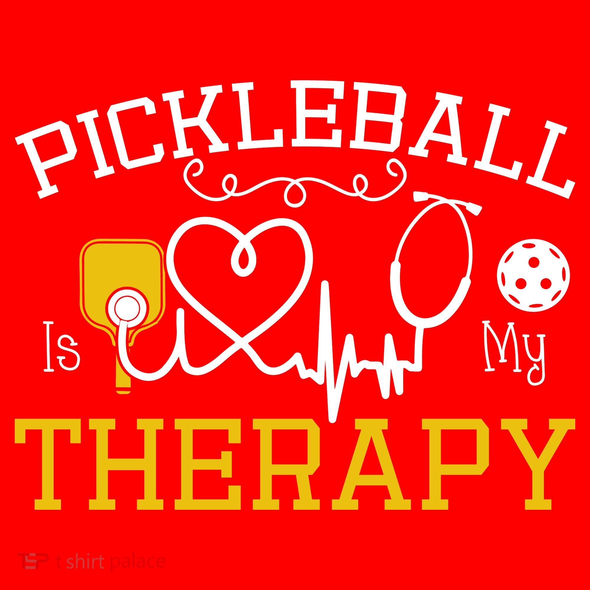 Funny Pickleball Is My Therapy Pickleball Player Humor Santa Hat