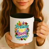 Funny Pretend Im A Book Character Coffee Mug thumb 3