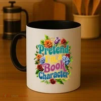 Funny Pretend Im A Book Character Coffee Mug thumb 4