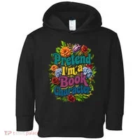 Funny Pretend Im A Book Character Toddler Hoodie thumb 0