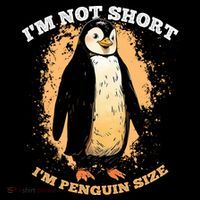 Funny Penguin Im Not Short Im Penguin Size Bucket Hat thumb 4