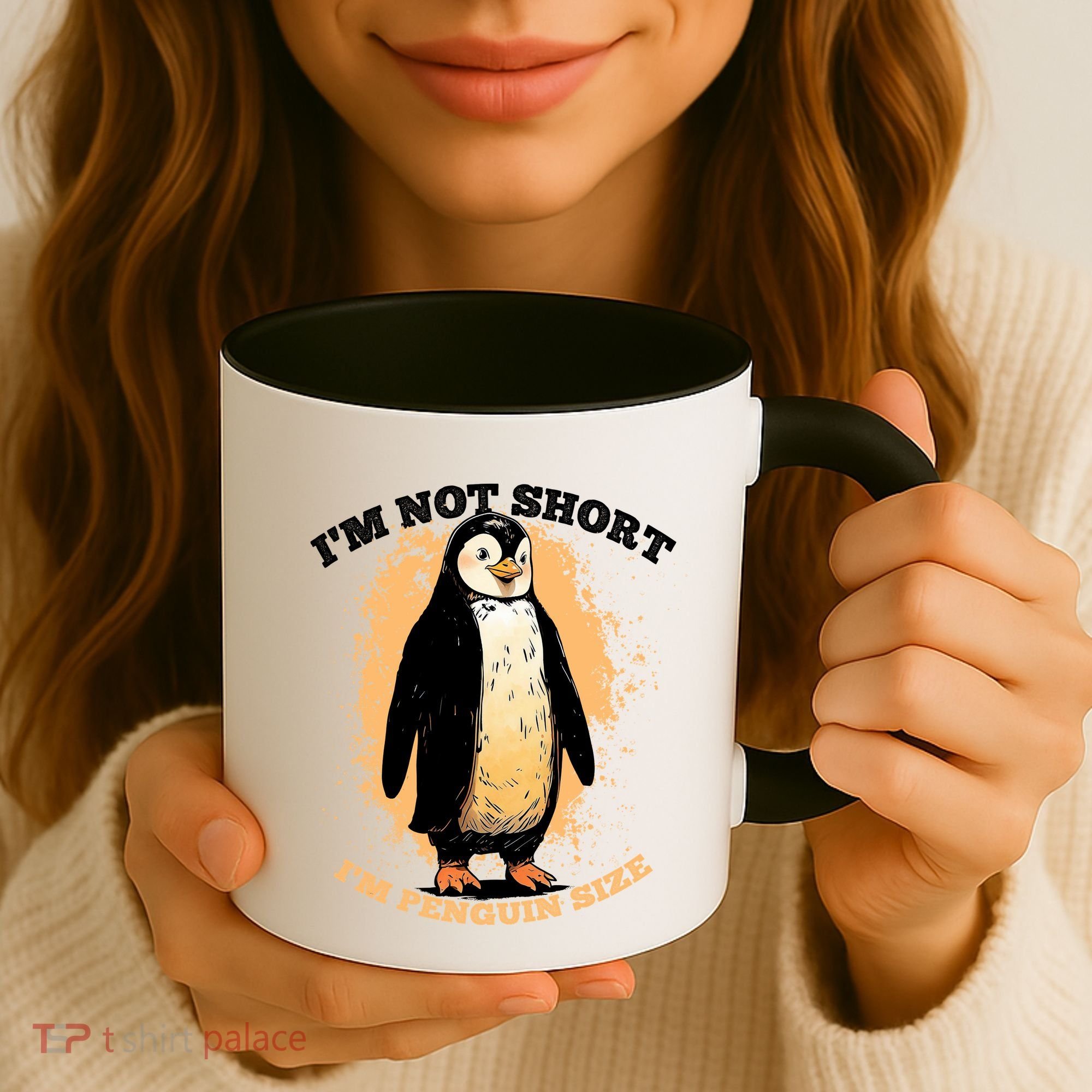 Funny Penguin Im Not Short Im Penguin Size Coffee Mug