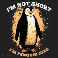 Funny Penguin Im Not Short Im Penguin Size Beanie thumb 2