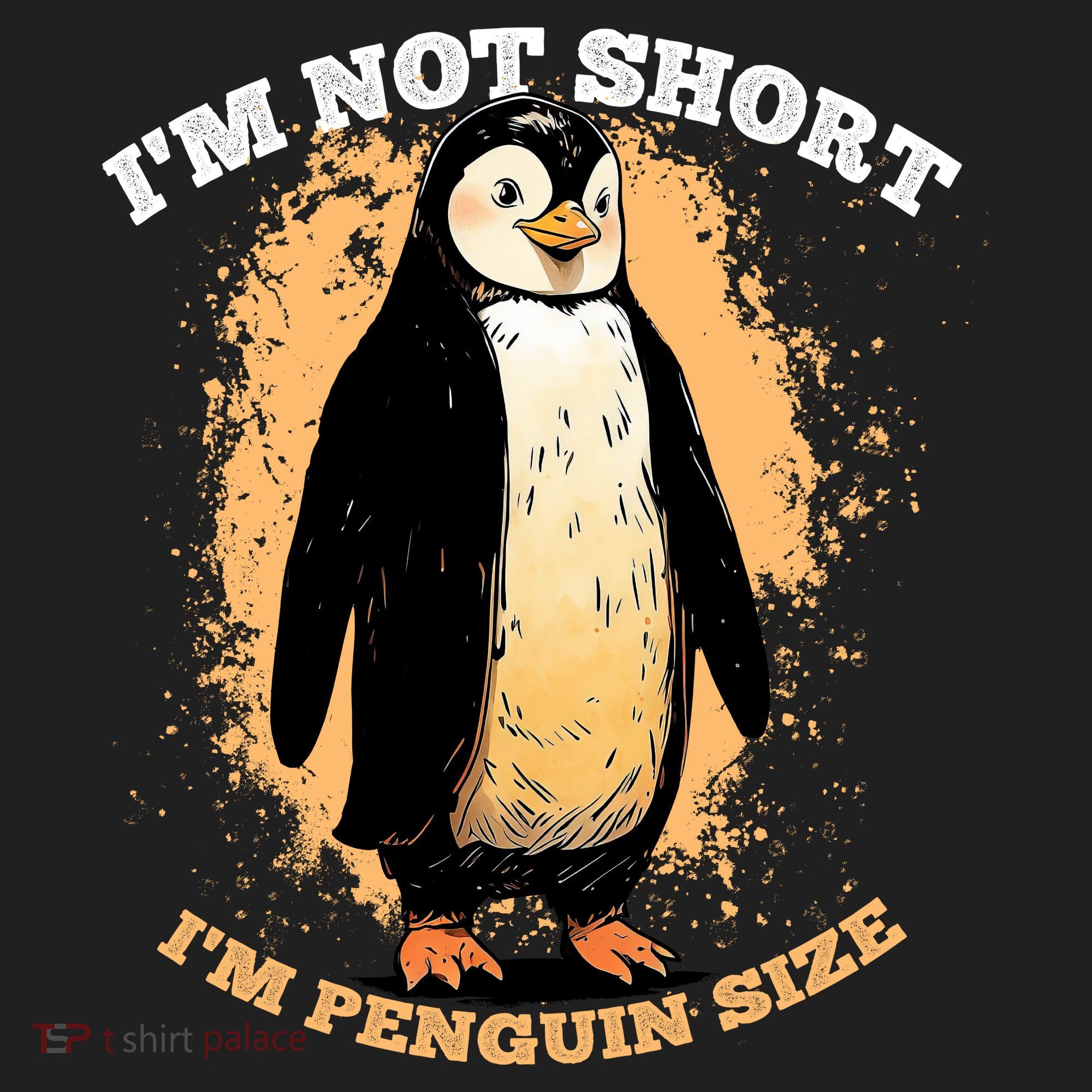Funny Penguin Im Not Short Im Penguin Size Beanie