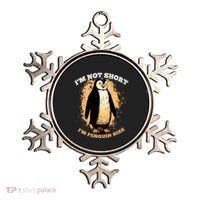 Funny Penguin Im Not Short Im Penguin Size Ornament thumb 0