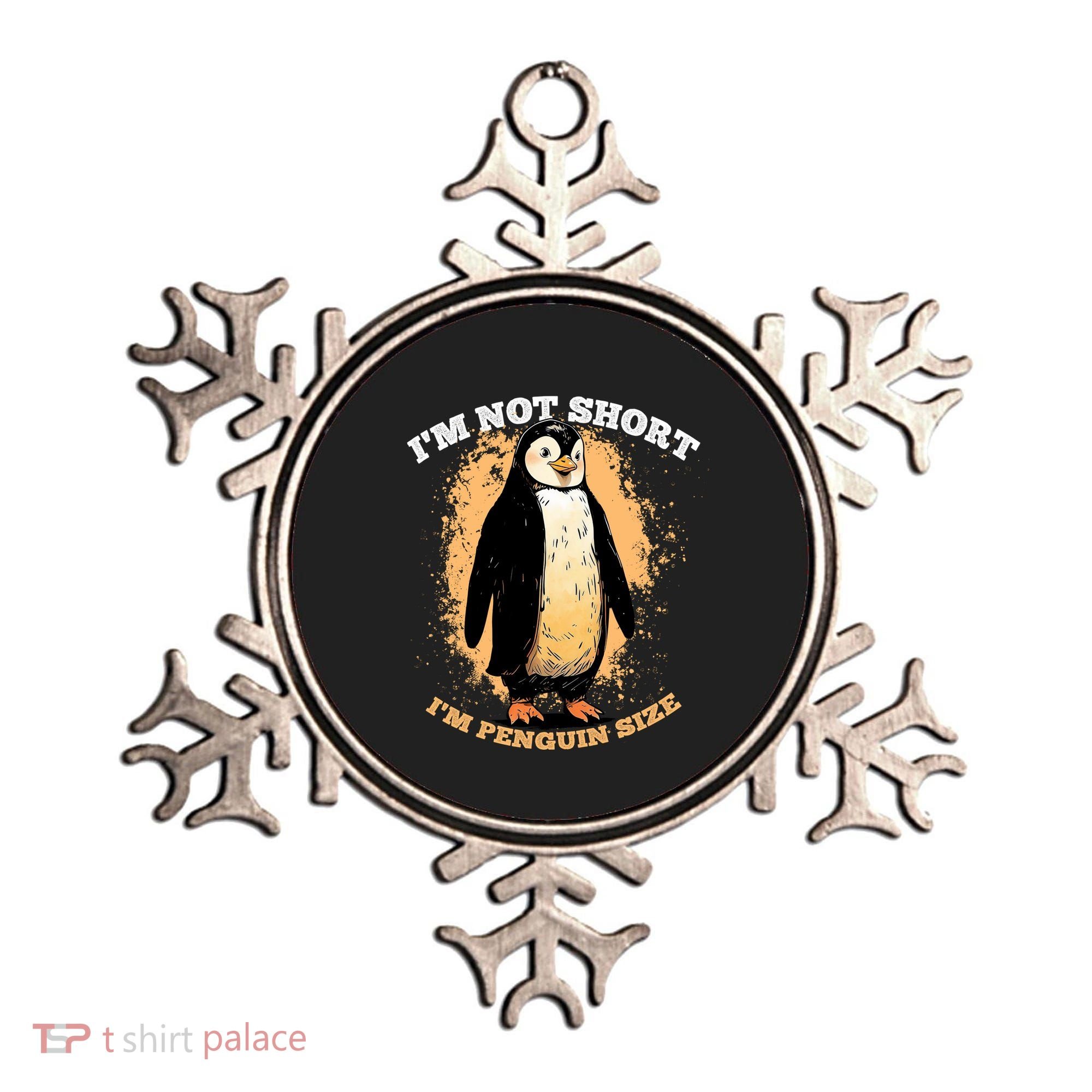 Funny Penguin Im Not Short Im Penguin Size Ornament