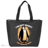 Funny Penguin Im Not Short Im Penguin Size Tote Bag thumb 0