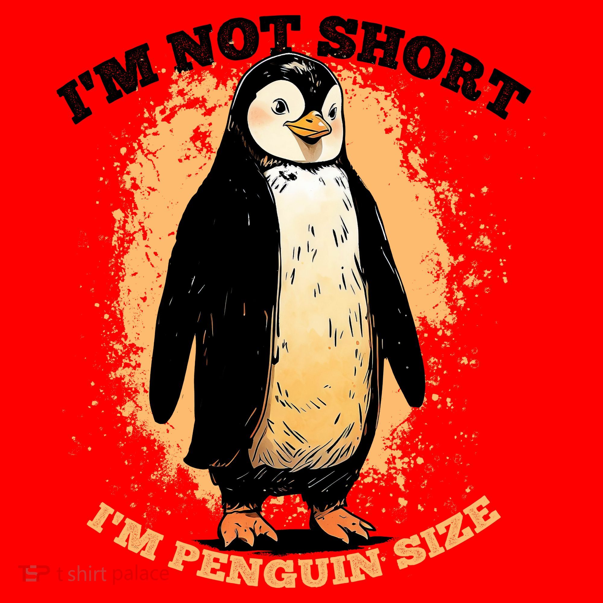 Funny Penguin Im Not Short Im Penguin Size Santa Hat