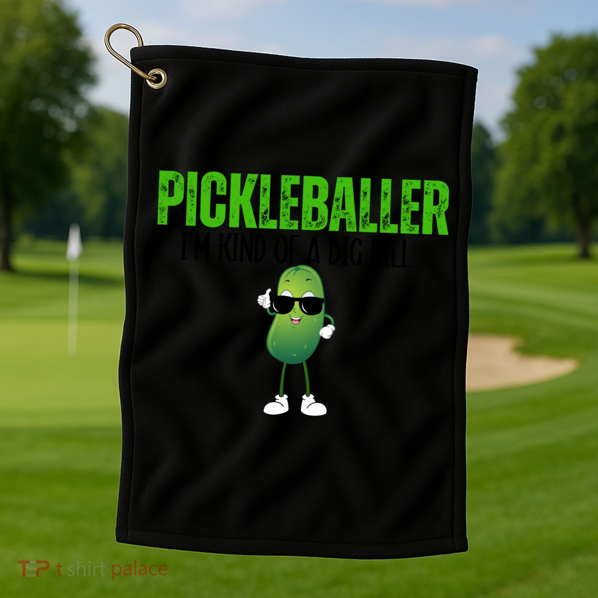 Funny Pickleballer IM Kind Of A Big Dill Pickleball Lover Funny Gift Golf Towel