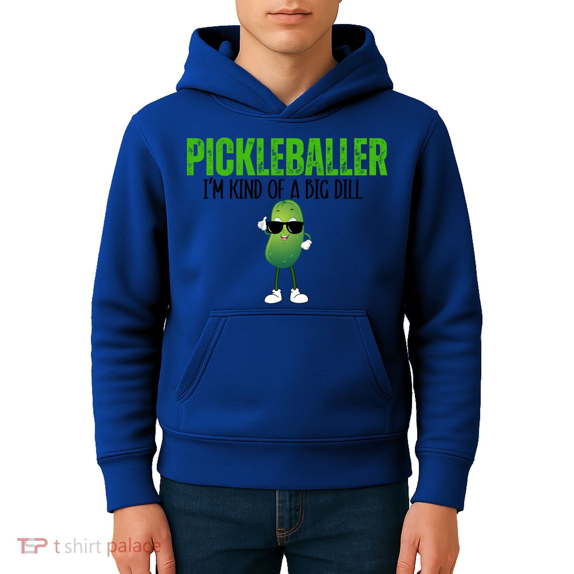 Funny Pickleballer IM Kind Of A Big Dill Pickleball Lover Funny Gift Kids Hoodie