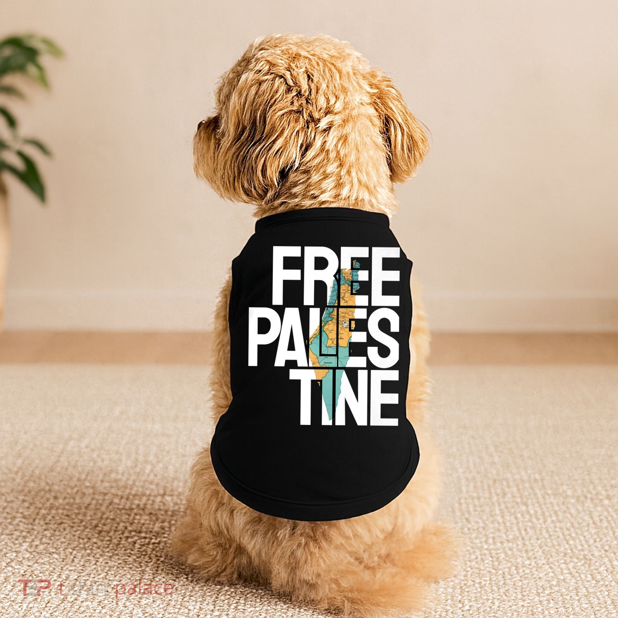 Free Palestine I Stand With Palestine Doggie Tank