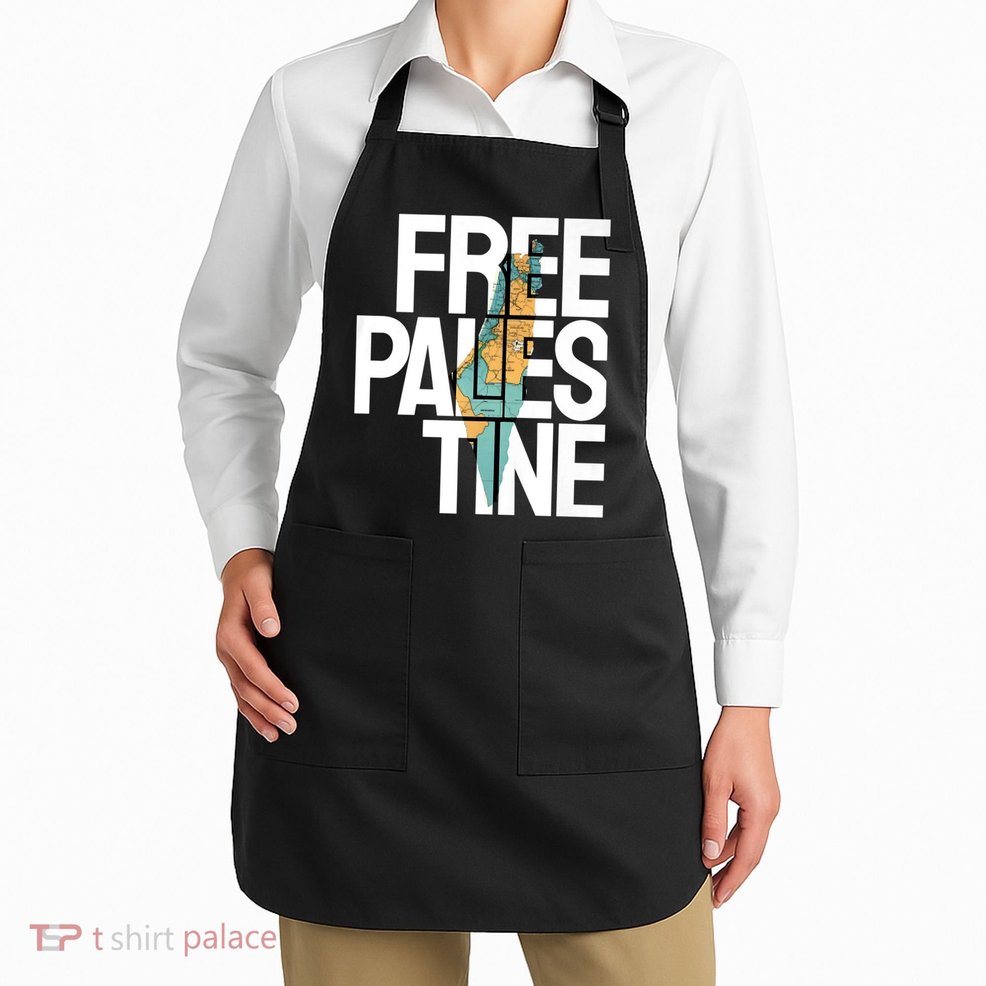 Free Palestine I Stand With Palestine Apron
