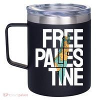 Free Palestine I Stand With Palestine 12oz Stainless Steel Coffee Mug thumb 2