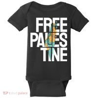 Free Palestine I Stand With Palestine Baby Bodysuit thumb 0