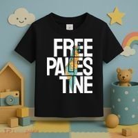 Free Palestine I Stand With Palestine Toddler T-Shirt thumb 3