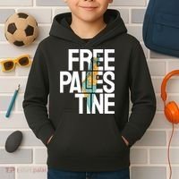 Free Palestine I Stand With Palestine Kids Hoodie thumb 2