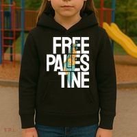 Free Palestine I Stand With Palestine Kids Hoodie thumb 3