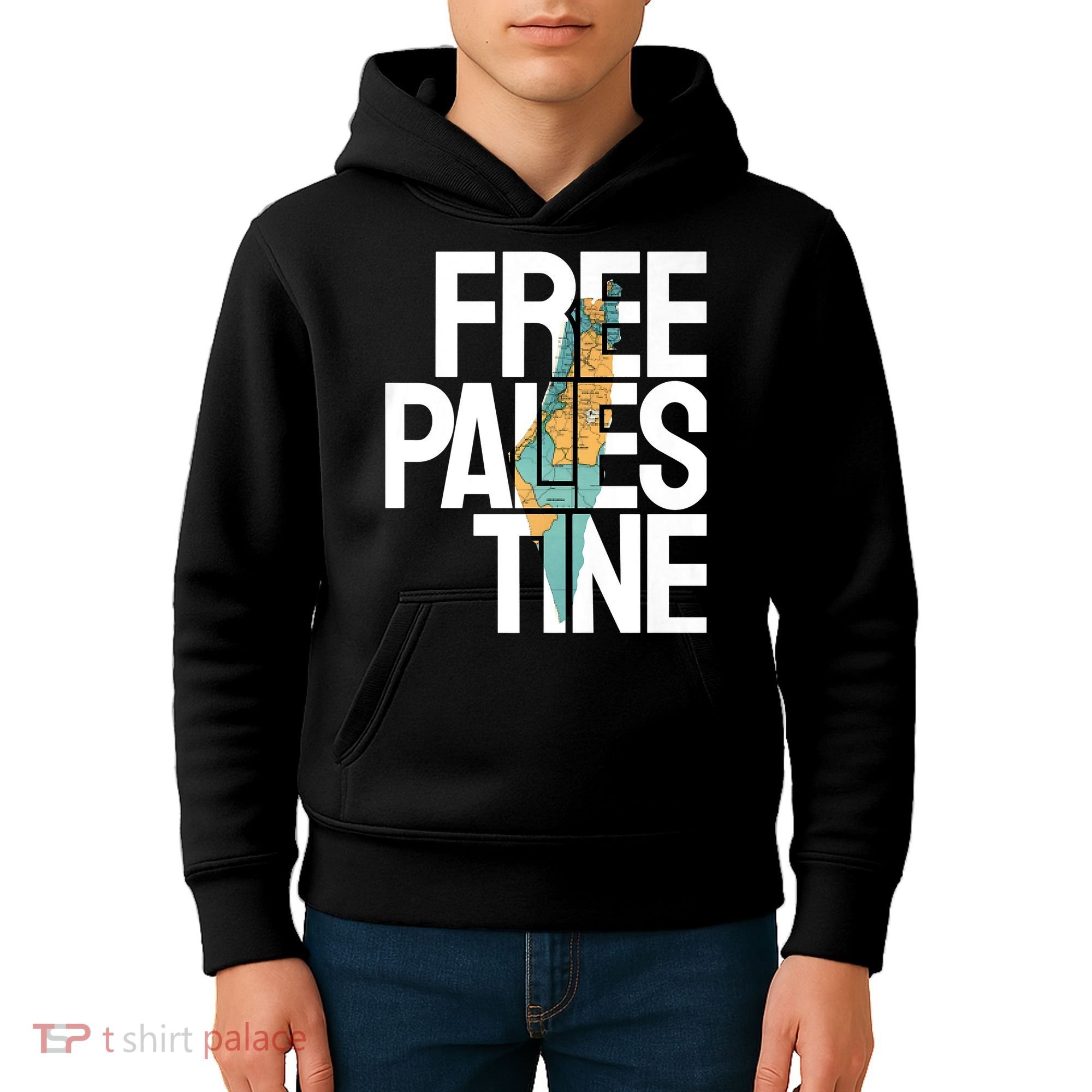 Free Palestine I Stand With Palestine Kids Hoodie