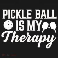 Funny Pickleball Is My Therapy Pickleball Player Humor Baby Bodysuit thumb 2