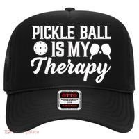 Funny Pickleball Is My Therapy Pickleball Player Humor Hat thumb 0