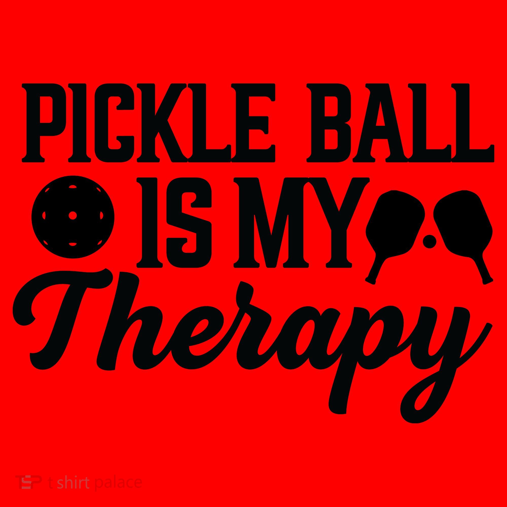 Funny Pickleball Is My Therapy Pickleball Player Humor Santa Hat