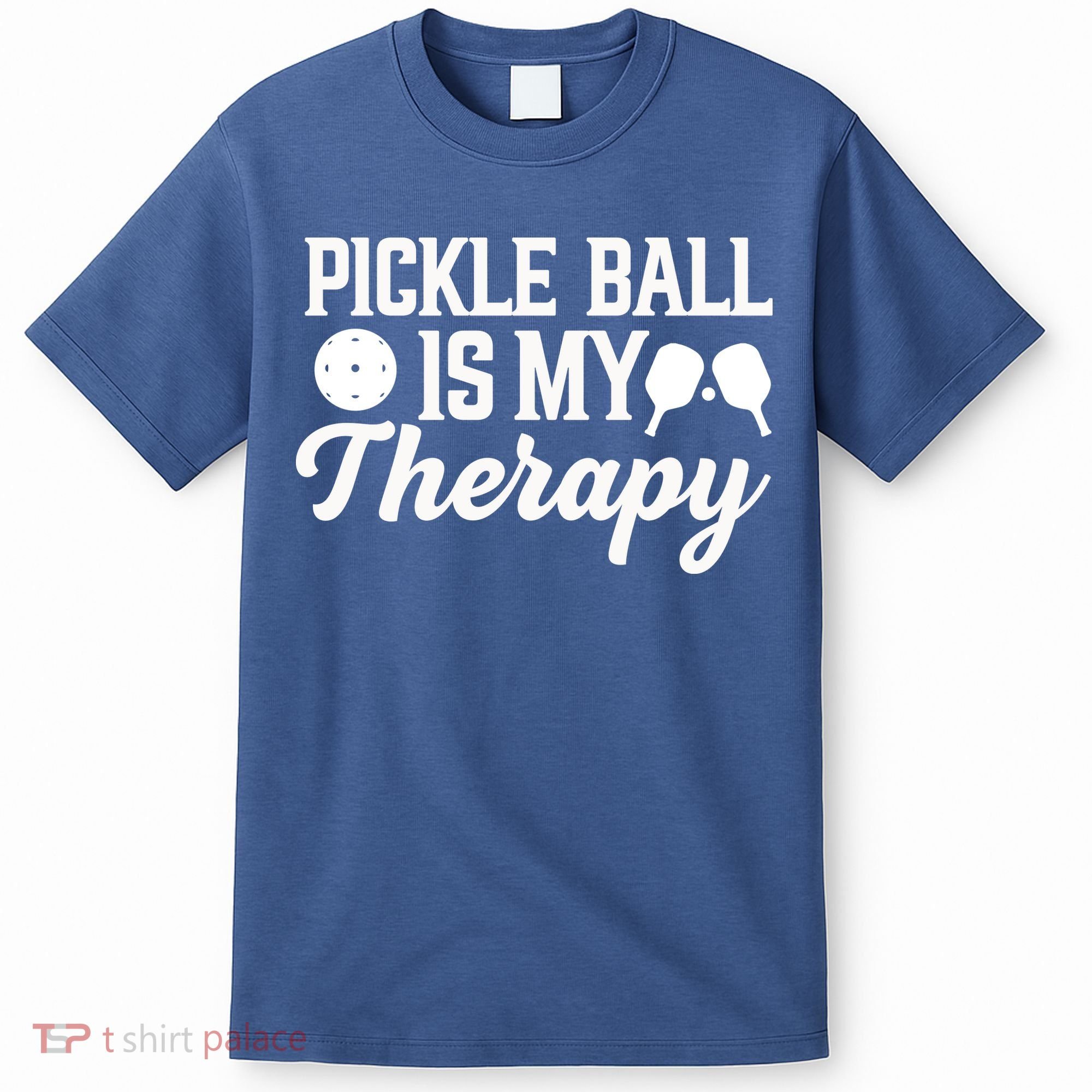Funny Pickleball Is My Therapy Pickleball Player Humor T-Shirt