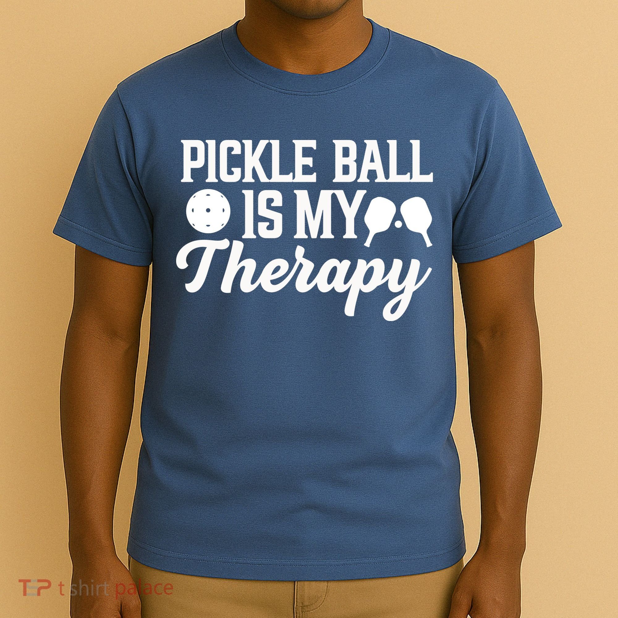 Funny Pickleball Is My Therapy Pickleball Player Humor T-Shirt