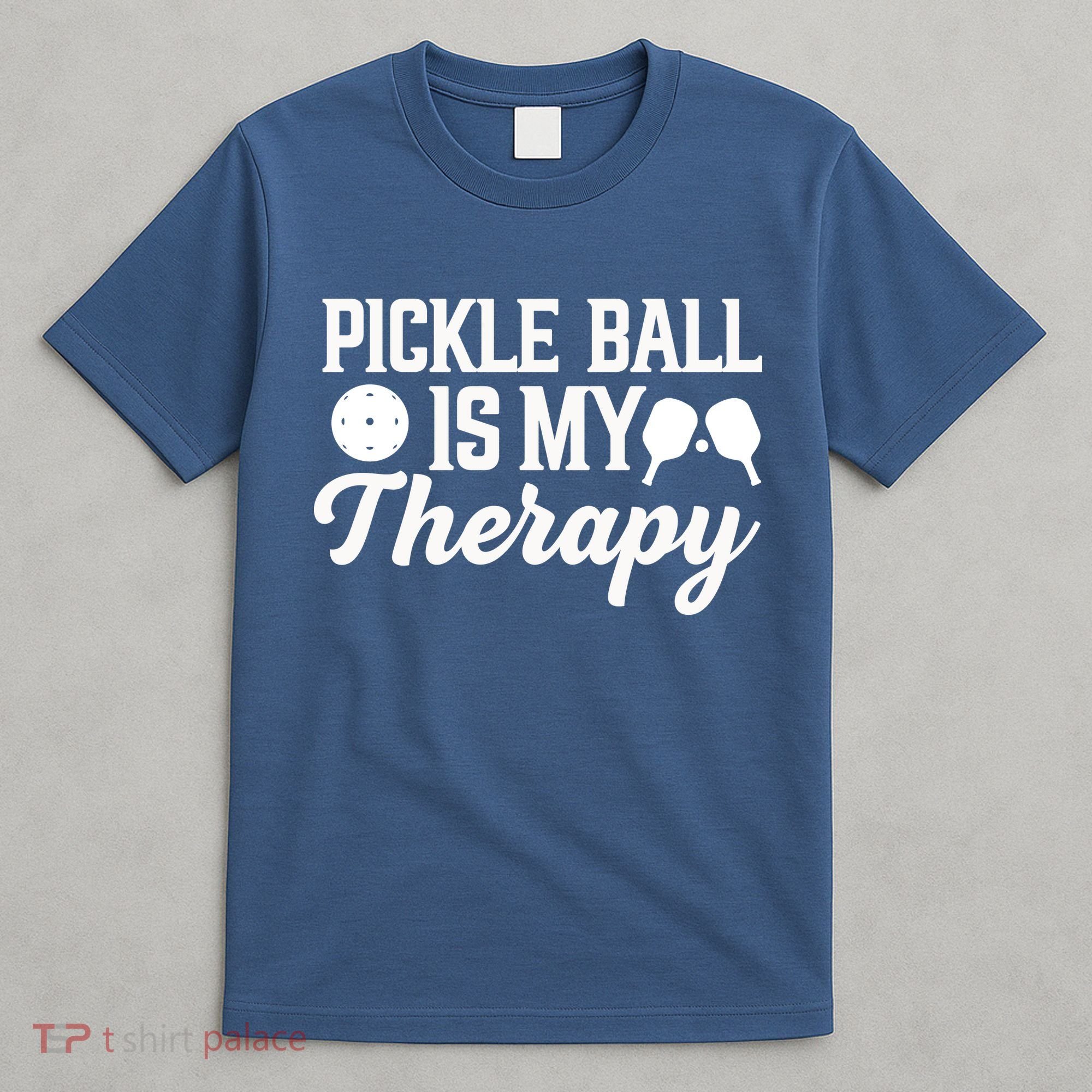 Funny Pickleball Is My Therapy Pickleball Player Humor T-Shirt
