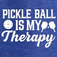 Funny Pickleball Is My Therapy Pickleball Player Humor Women's Hoodie thumb 2