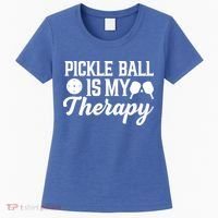 Funny Pickleball Is My Therapy Pickleball Player Humor Women's T-Shirt thumb 0