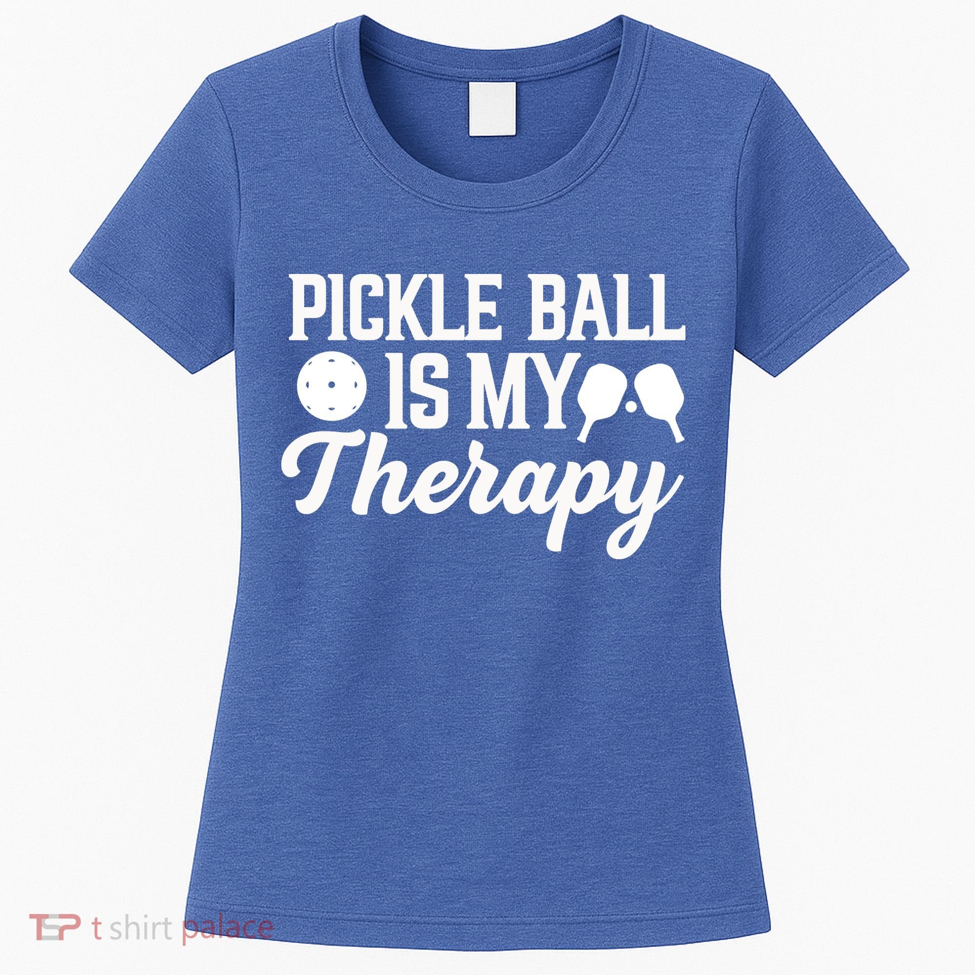 Funny Pickleball Is My Therapy Pickleball Player Humor Women's T-Shirt
